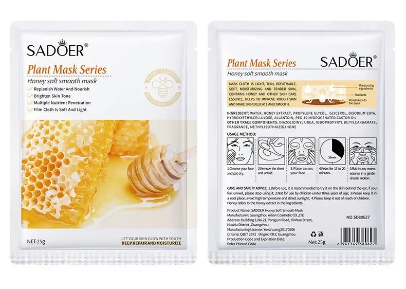 Set 8 Masques Visage Naturels - Hydratation & Fermeté K-Beauty