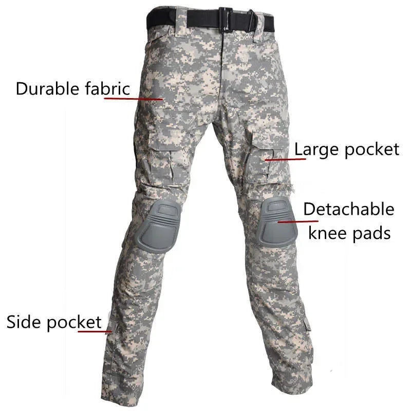 Tenue Tactique Homme Vert Outdoor Uniforme Militaire Chemise Chasse Pantalon Cargo Paintball Ensemble Résistant – Survie Airsoft | Mode Homme Tactical