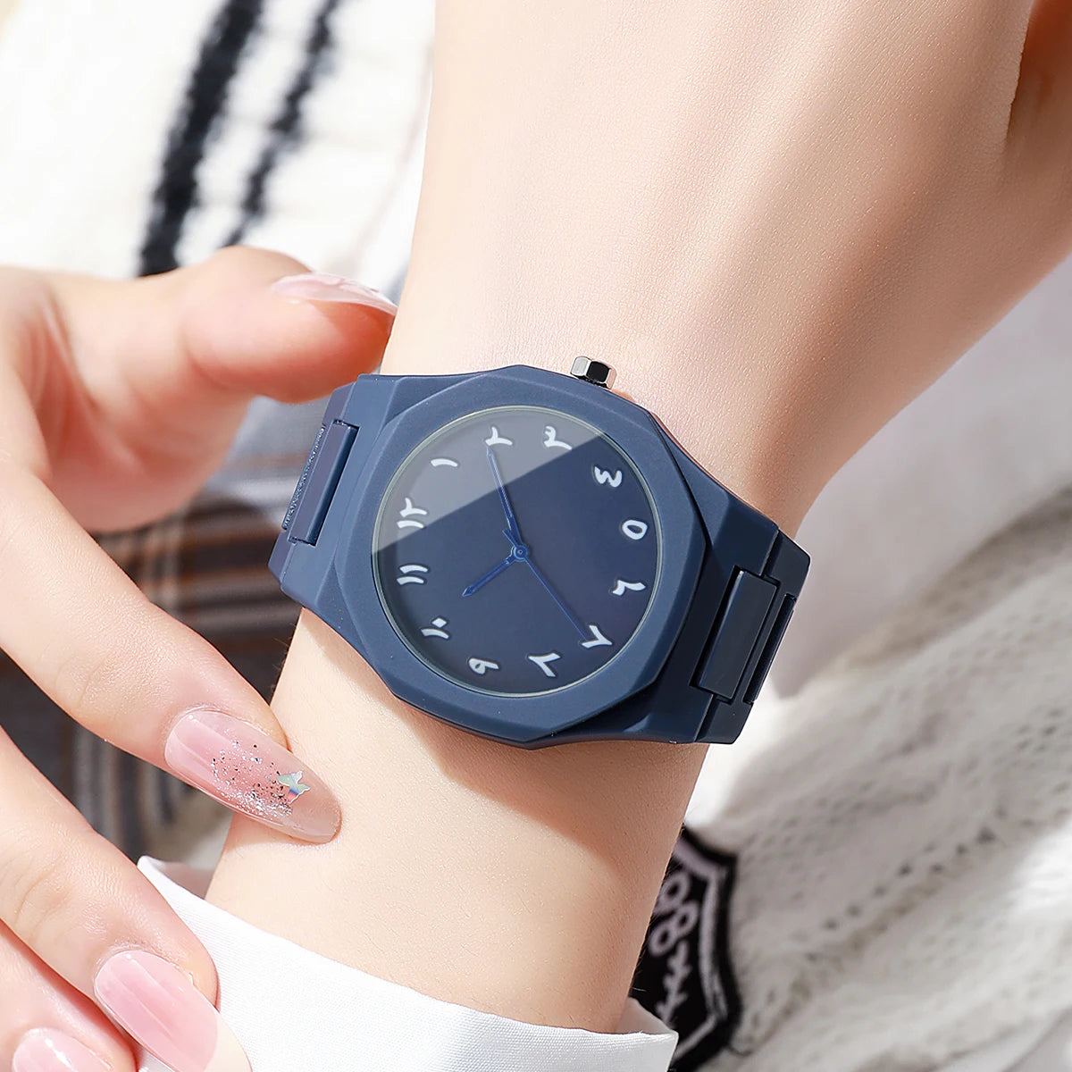 Montre Femme Fille Quartz Bracelet Plastique Casual Analogique – Fashion Cadeau Tendance