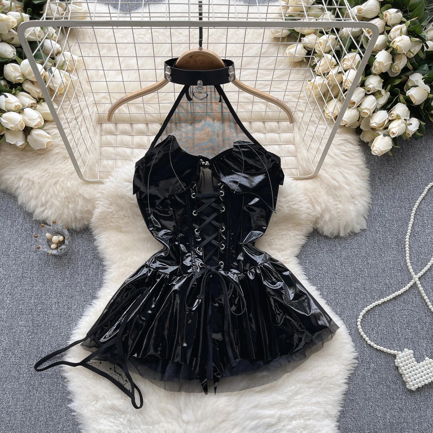 Combinaison Lingerie Femme Sexy Lapin Cosplay Déguisément Dos Nu Ajourné – Costume Roleplay Kawaii | Soirée
