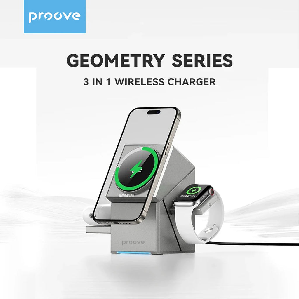 Chargeur Qi2 3-en-1 Dock Auto-Rotatif – iPhone 16 15 14 Pro Max AirPods iWatch Charge Rapide