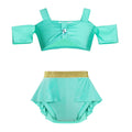 Maillot de Bain Fille Princesse Sirené – Costume Plage Piscine Été Enfant Anna Elsa Raiponce Mirabel