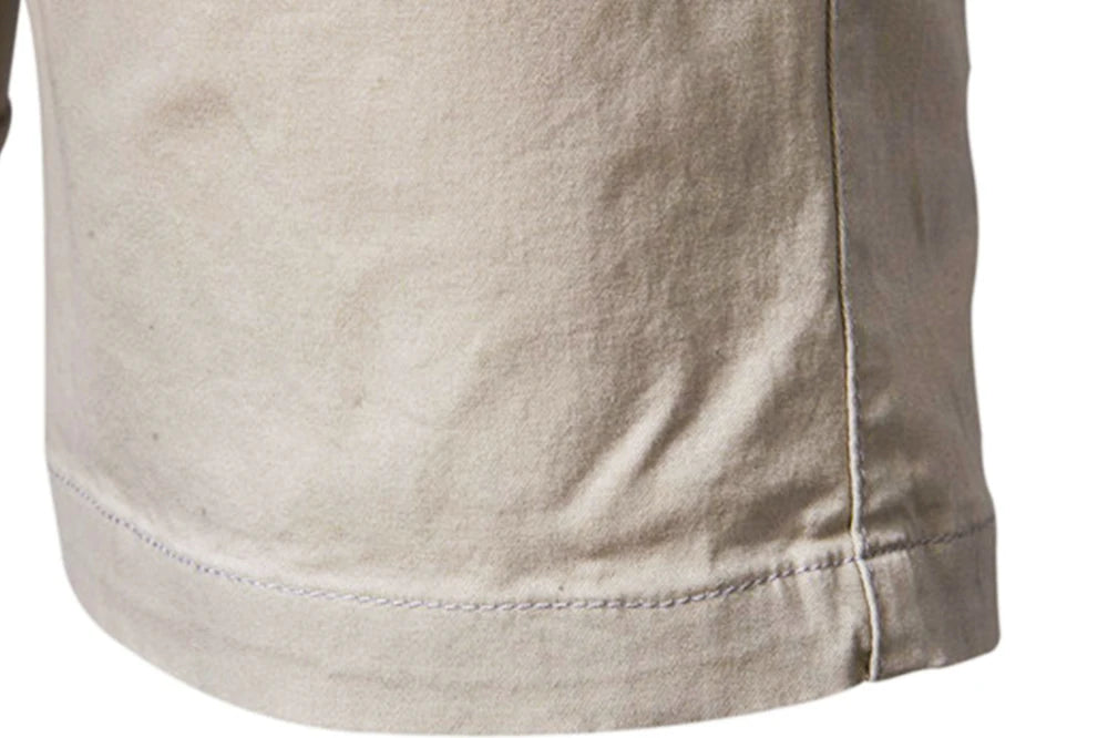 Short Homme 100% Coton Couleur Unie Ceinture Élastique Casual Business Social Plage Été Haute Qualité 10 Coloris Disponibles – Short Premium Multifonction | Mode Homme Été Premium