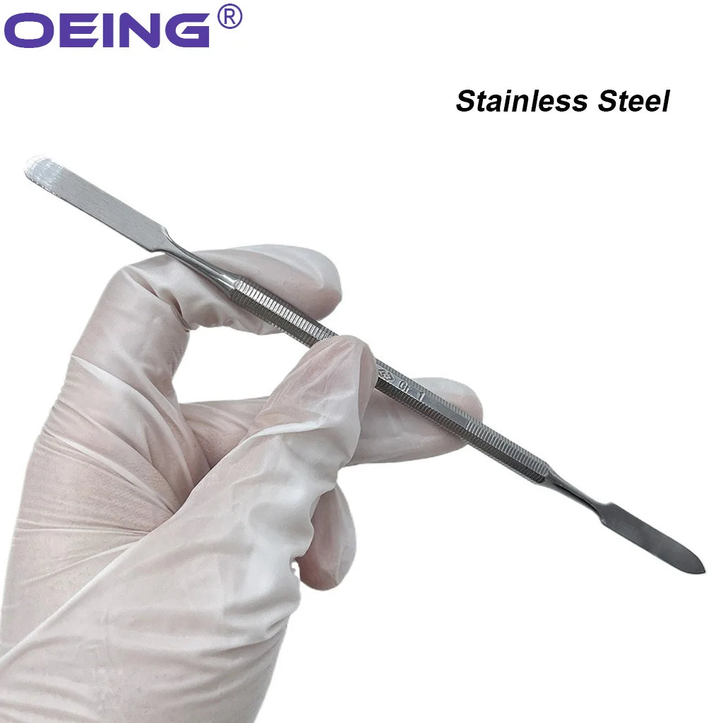 Spatules Mélange Inox Double Embout – Lot 3 Pcs | Nail Art, Maquillage & Dentaire
