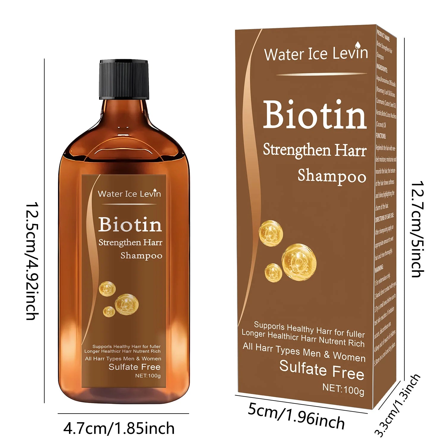 Shampooing Biotine Croissance Capillaire Anti-Chute – Traitement Épaississant & Rééquilibrant | Homme & Femme