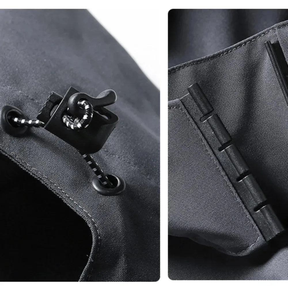 Veste Imperméable Homme Légère Capuche Outdoor Randonnée Coupe-Vent Anti-Pluie Escalade Trekking – Imperméable Sport Nature | Mode Homme Outdoor Premium