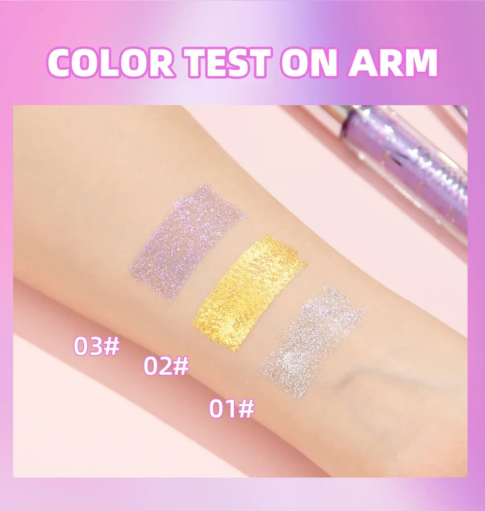 Mascara Diamond Galaxy Paillettes Glitter – Waterproof Longue Tenue Courbe & Volume | Shimmer Maquillage Cils