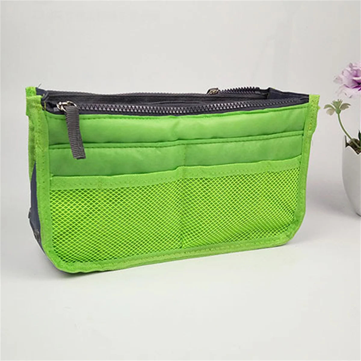 Sac Rangement Bi-Fold Double Zip – Grande Capacité | Organisateur Maquillage & Toilette