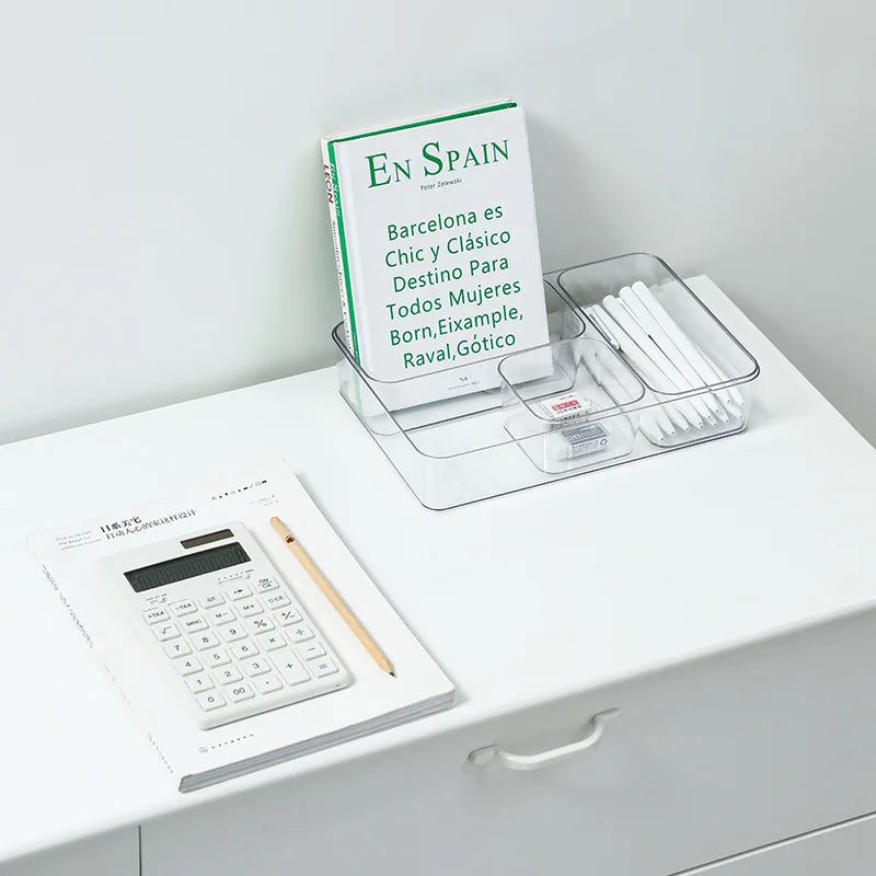 Organisateurs Tiroirs Bureau Maquillage 2025 – Boîtes Plastique Transparent | Rangement Salle de Bain & Bureau