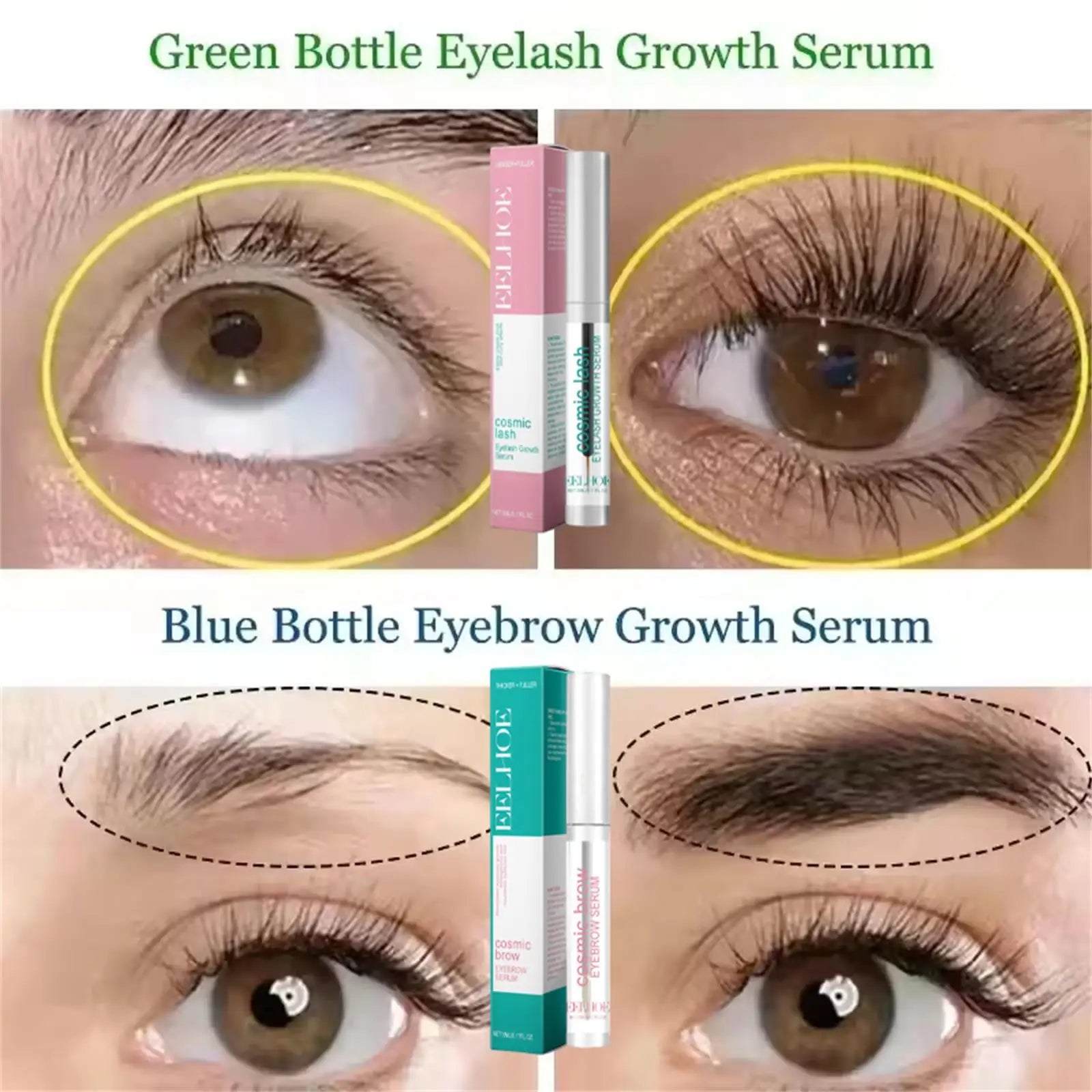 Sérum Croissance Rapide Sourcils & Cils – Anti-Chute & Repousse | Densifiant Naturel