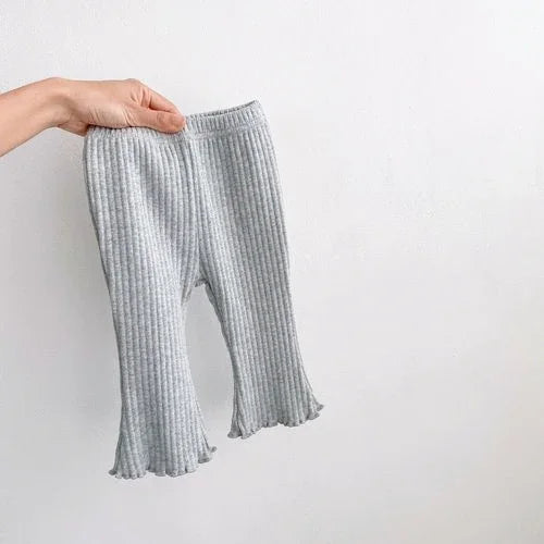 Pantalon Bébé Slim Élastique Couleur Unie – Legging Léger Été Nouveau-Né Garçon Fille Toddler