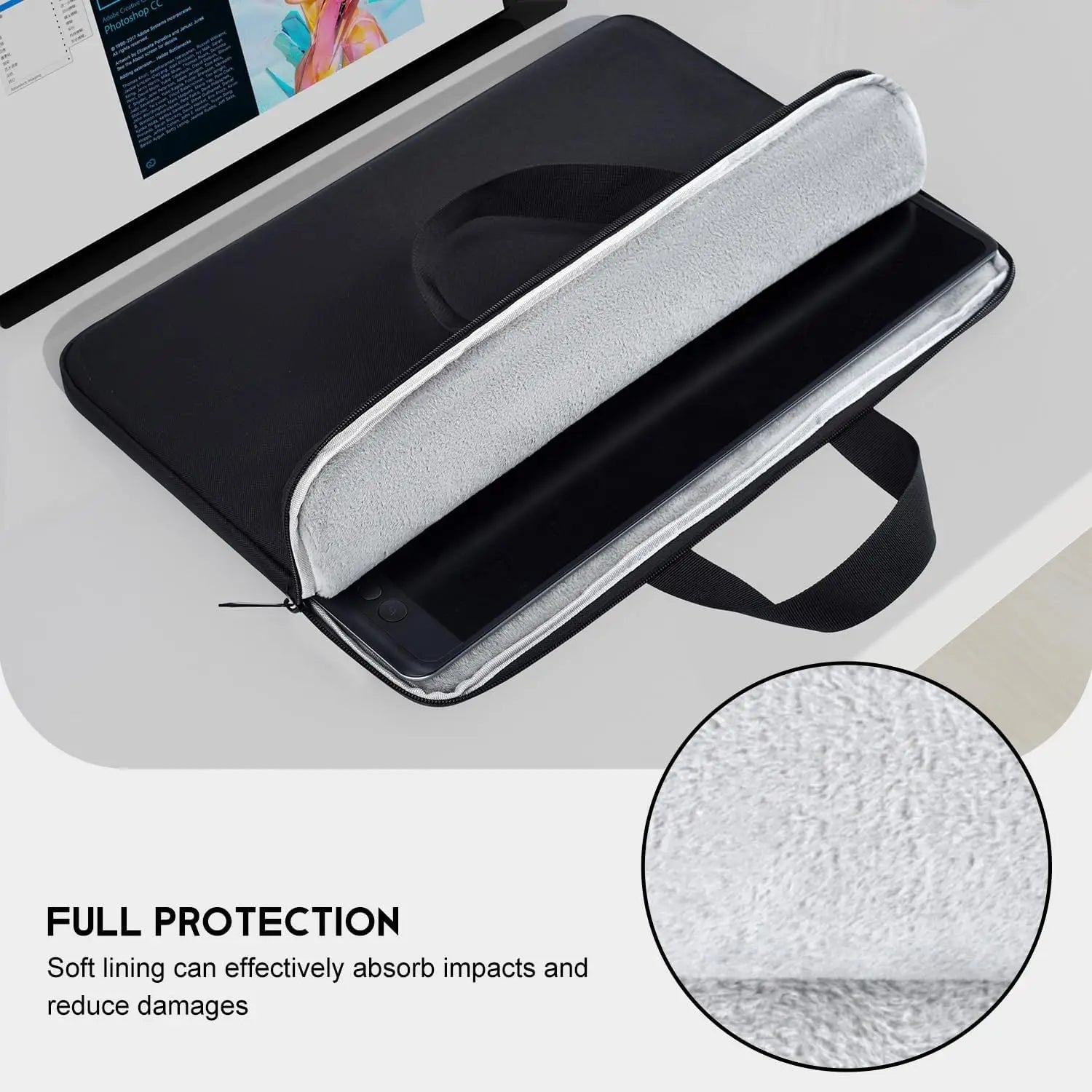 UPERFECT Housse 22'' Waterproof – Sac Transport Moniteur, Laptop & Tablette | Grande Capacité & Poignée Robuste