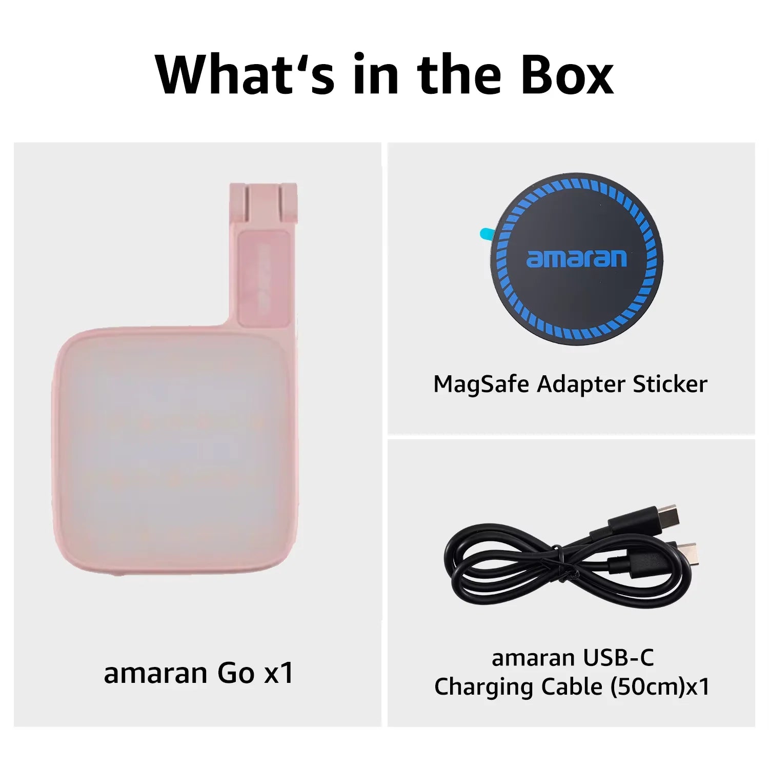 Lampe Selfie Magnétique amaran Go – Rechargeable Portable avec Miroir | Maquillage, Vidéo & TikTok