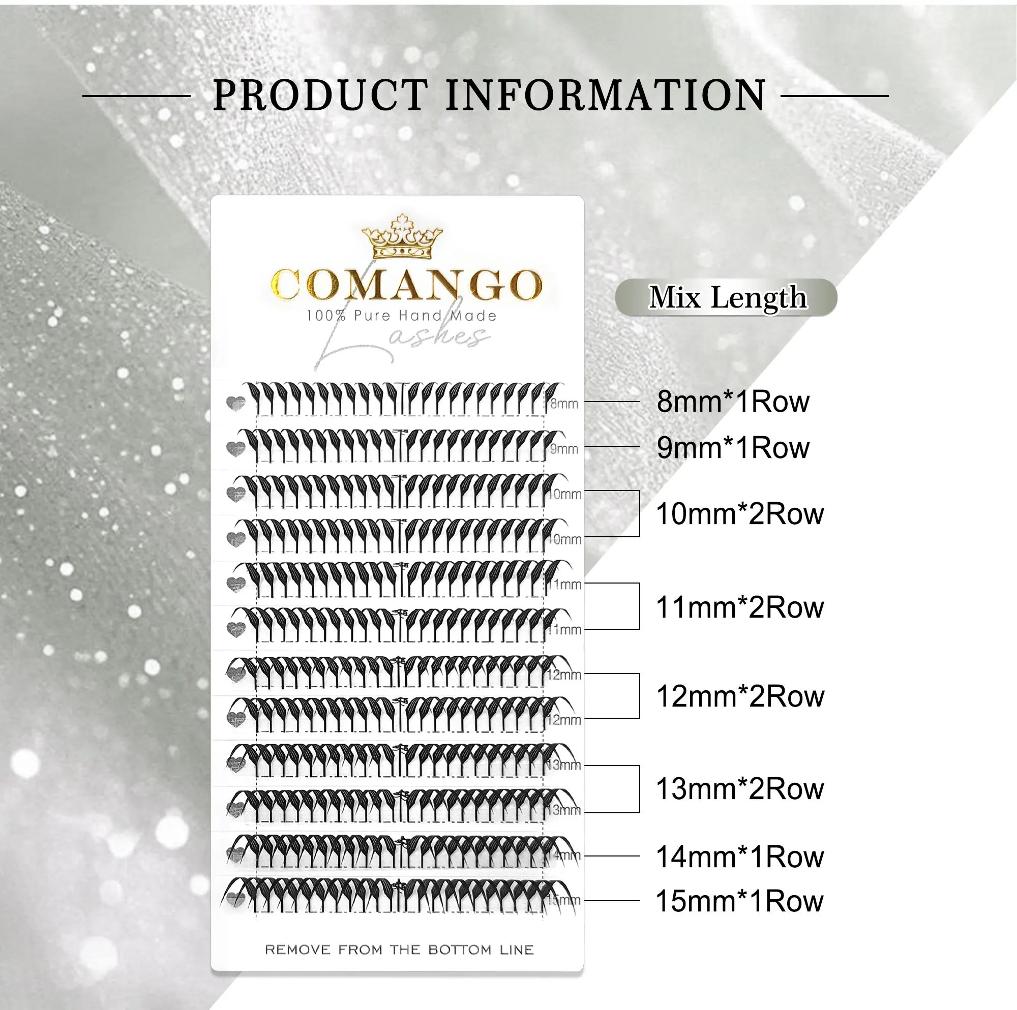 Extensions Cils CoMango Fox Anime Spire – Fans Pré-faits Volume Naturel | Fournisseur Maquillage