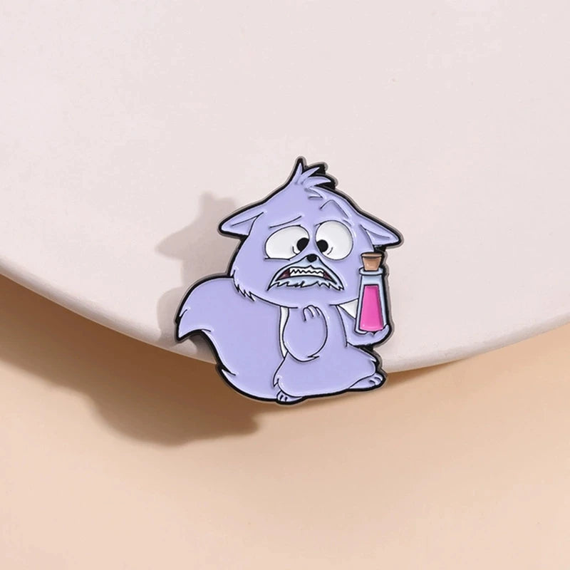Pin's Émail Animaux Cartoon – Pingouin, Grenouille, Lapin & Chat | Broche Métal Badge Lapel | Bijou Cadeau Tendance
