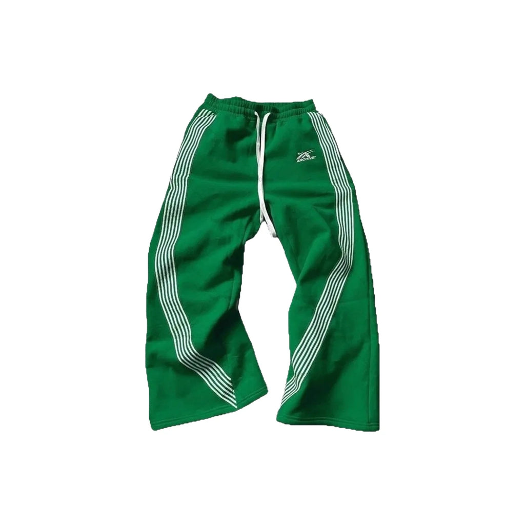 Herren Freizeithose Gestreift Weite Passform Gerade Geschnitten – Elastischer Kordelzug Sport Herbst Winter Streetwear Urban | Herrenmode