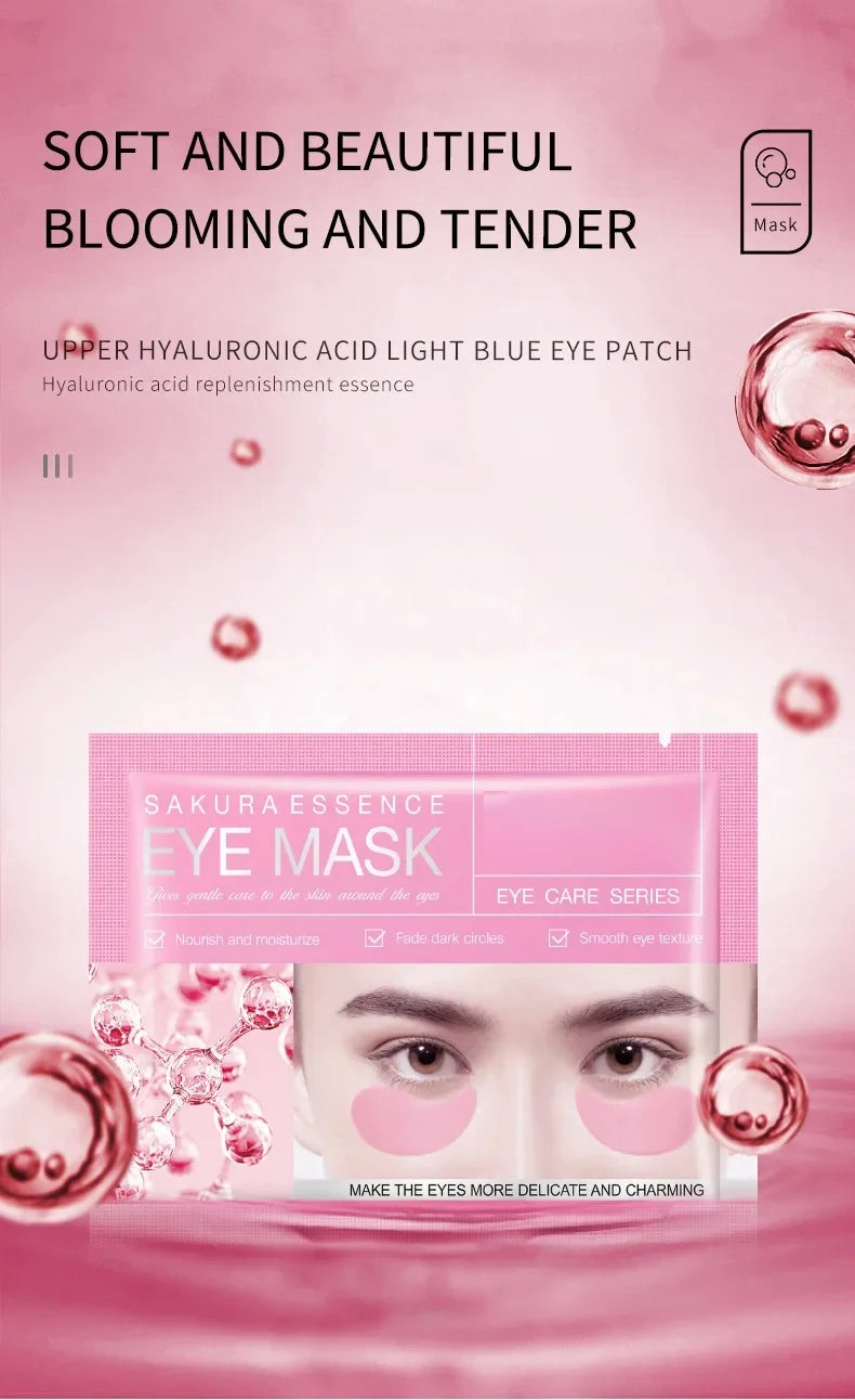 Masque Yeux Collagène Anti-Rides – Patches Hydratants Anti-Cernes Anti-Gonflement Eclat