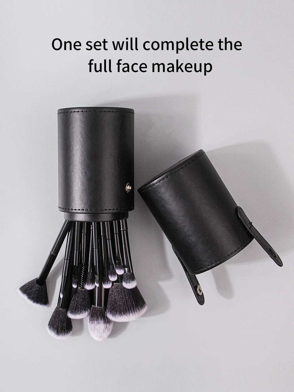 Set Pinceaux Maquillage Noir Professionnel Ultra-Doux – Blush, Fond de Teint, Correcteur & Fards à Paupières | Accessoire Beauté Femme