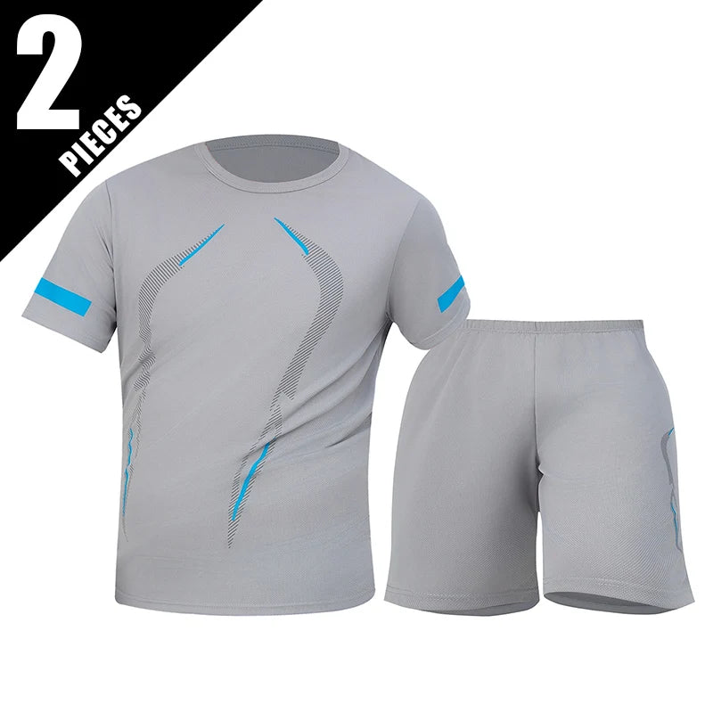 Ensemble Sport Homme Séchage Rapide Grande Taille T-Shirt + Short Lot 2/4/6 Pièces Loisirs Running Fitness Casual Ado – Pack Sport Économique | Mode Homme Sport Premium