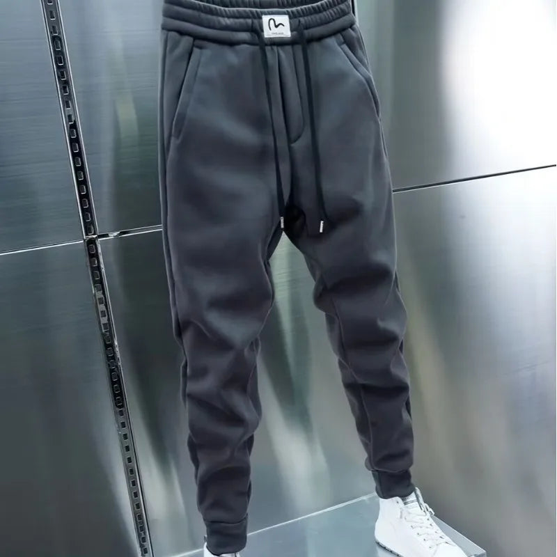 Jogger Sport Homme Style Coréen Cordon – Casual, Confortable & Tendance | Running, Gym & Fitness | Pantalon Noir