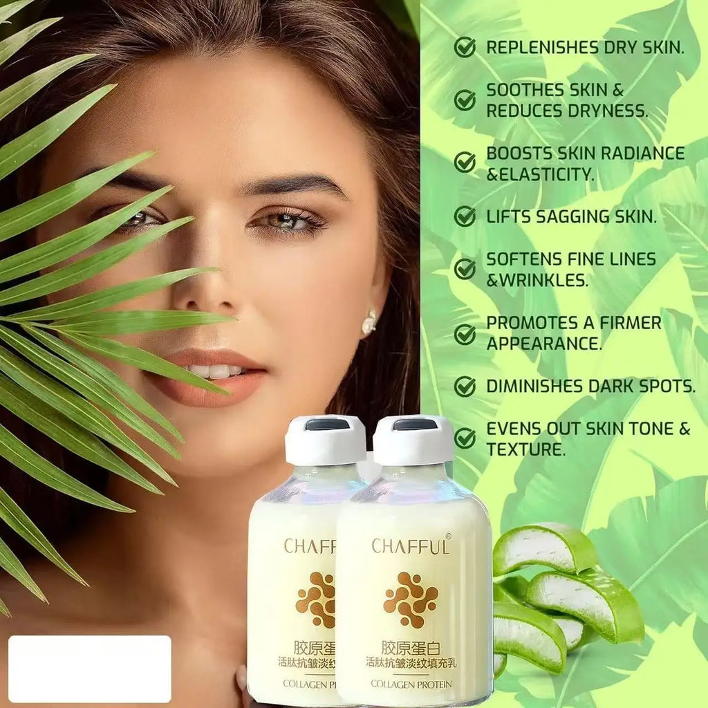 Sérum Visage au Collagène – Raffermissant, Hydratant & Nourrissant | Essence Liquide Anti-Âge Skincare