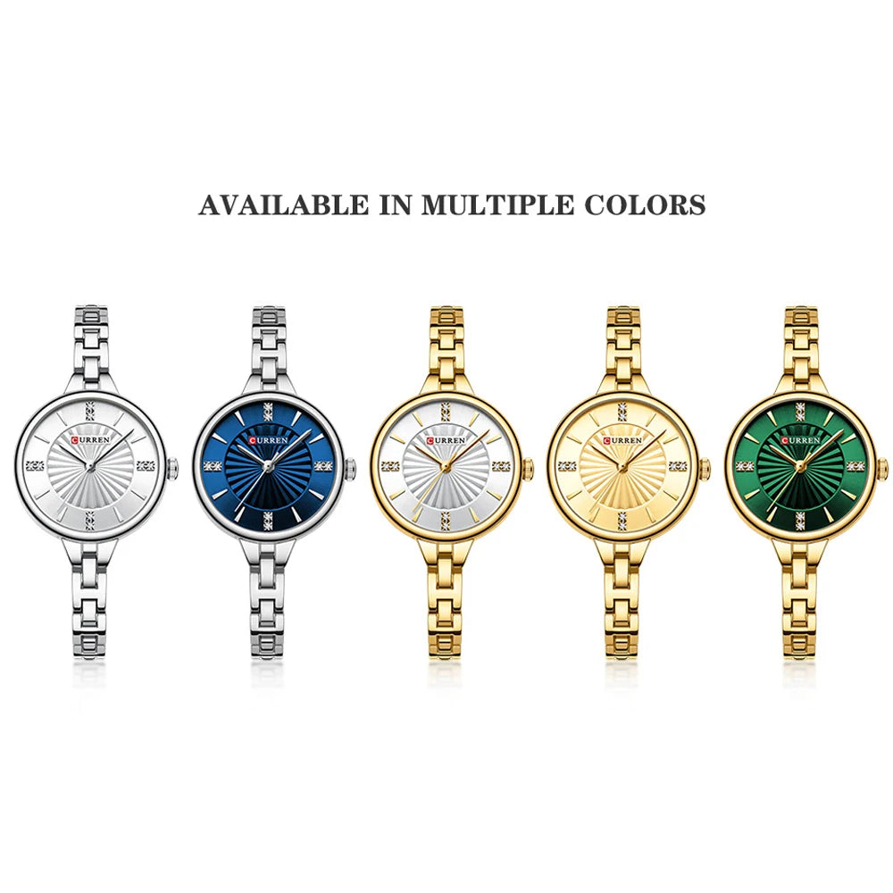 Montre Femme CURREN Luxe Diamond Quartz – Acier Étanche Élégante Dress Diamant