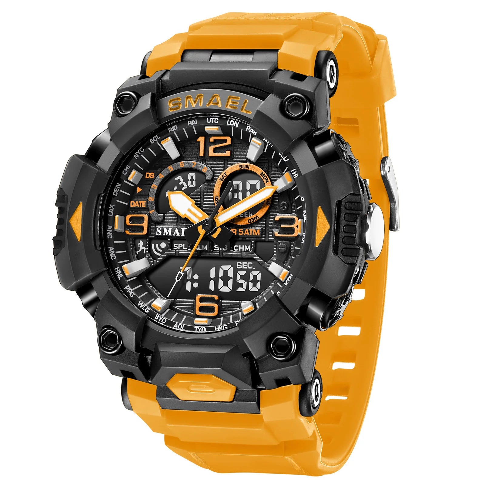 Montre Homme SMAEL 8099 Militaire Digital Sport – Étanche 50M LED Chronographe Antichoc