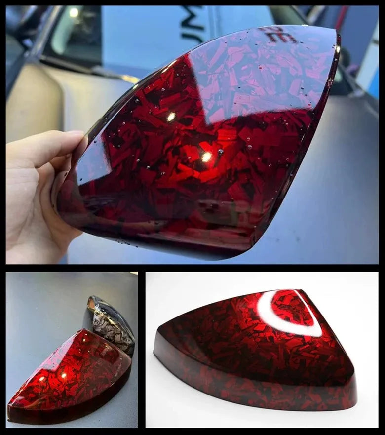 Folien Car Wrap Auto Geschmiedete Carbonfaser Laser Glänzend Selbstklebend – Wasserdichter Aufkleber Innenausstattung | Auto-Tuning