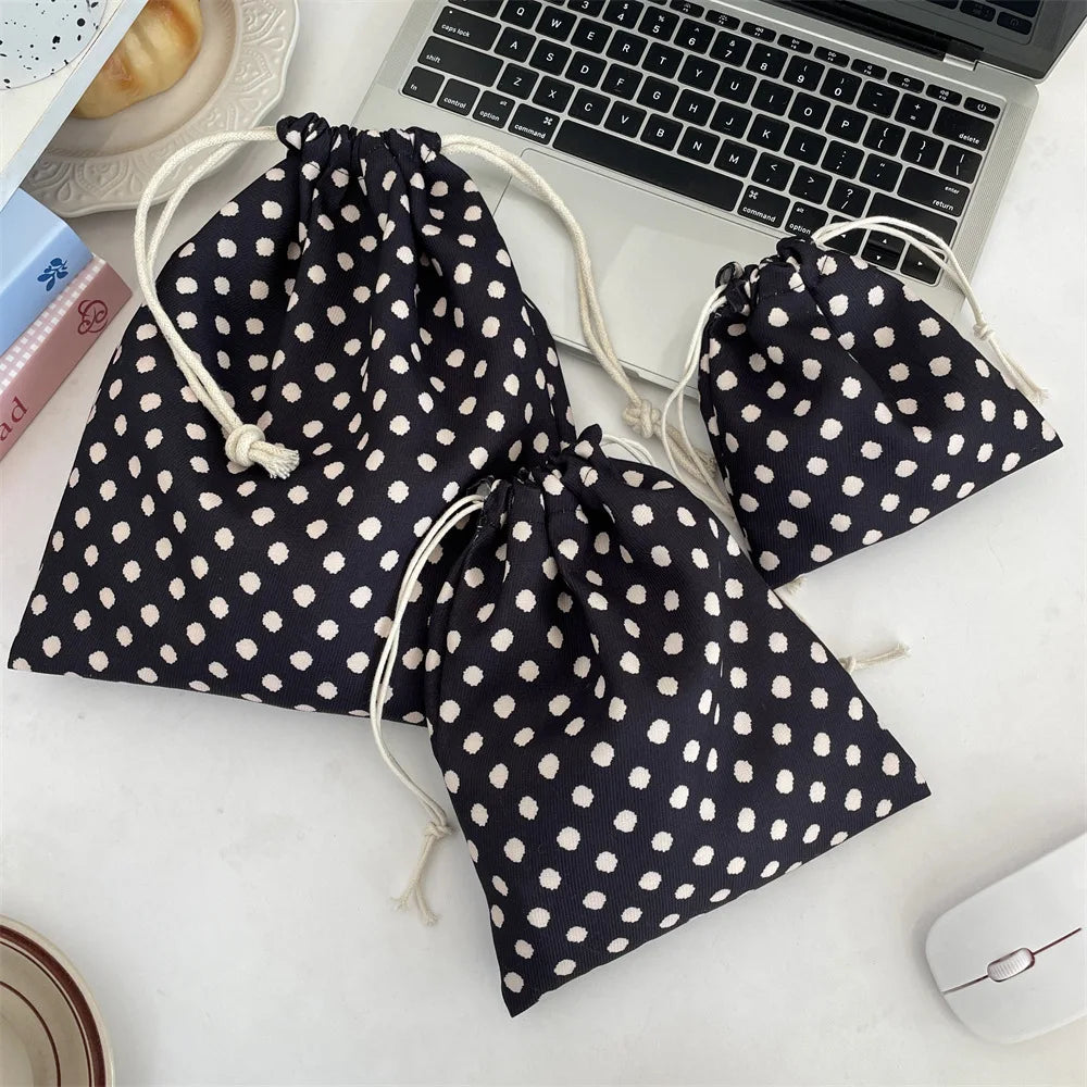 Trousse Maquillage Kawaii Florale - Pochette Cosmétiques & Voyage Cordon
