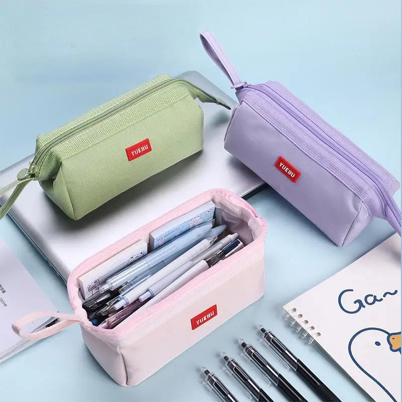 Trousse Crayons Grande Capacité – École & Maquillage | Rangement Stylos & Outils Beauté