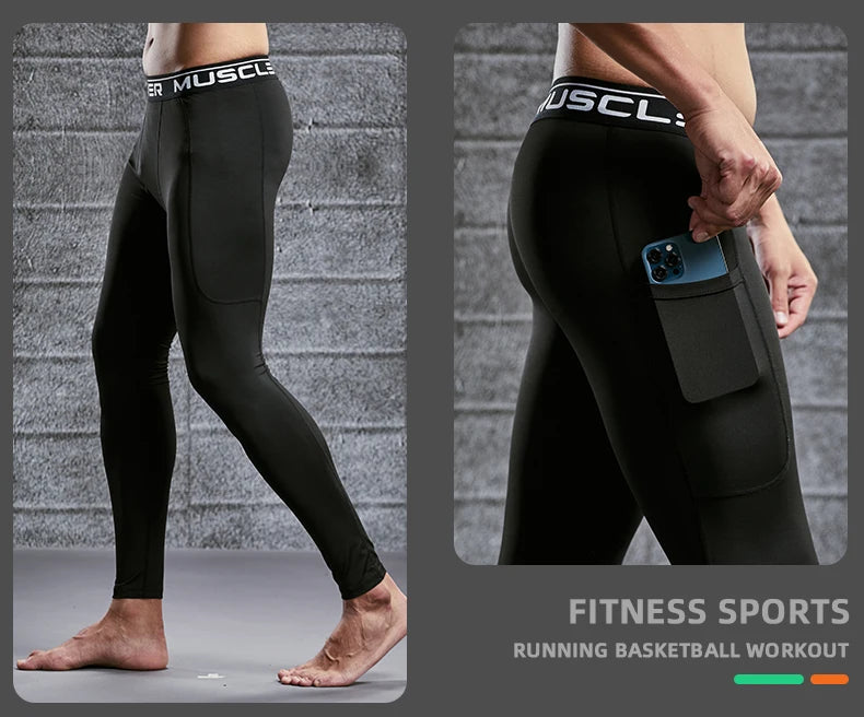 Herren Kompressionsleggings Gym Fitness Laufen Yoga Jogging Skinny Dry Fit Eng Anliegende Sporthose Bequem Leistungsstark Zeitlos – Premium Kompressionsleggings Gym Fitness Laufen Yoga Dry Fit | Herren Sport Kompressionsmode Premium