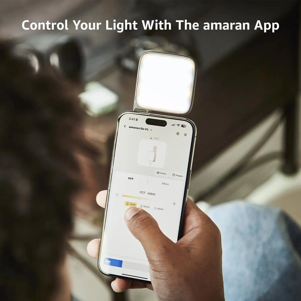 Lampe Selfie Magnétique amaran Go – Rechargeable Portable avec Miroir | Maquillage, Vidéo & TikTok