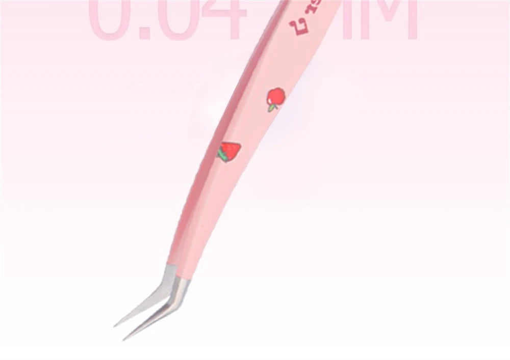 Pinces Extension Cils Inox – Outil Pose Cils & Nail Art | Ramasse-Strass