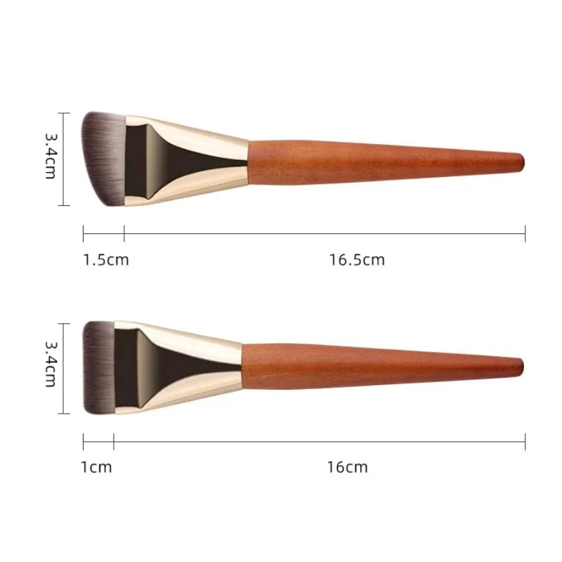 Pinceau Fond de Teint Ultra-Fin – Lot 1/2 Pcs | Contouring Plat & Blending Crème