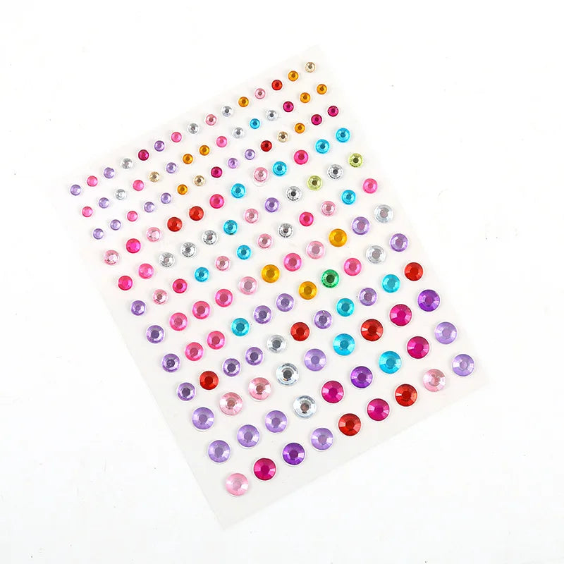 Stickers Strass Visage Jetables – Diamants Acryliques Crystal Larme & Yeux | Maquillage Scène & Festival