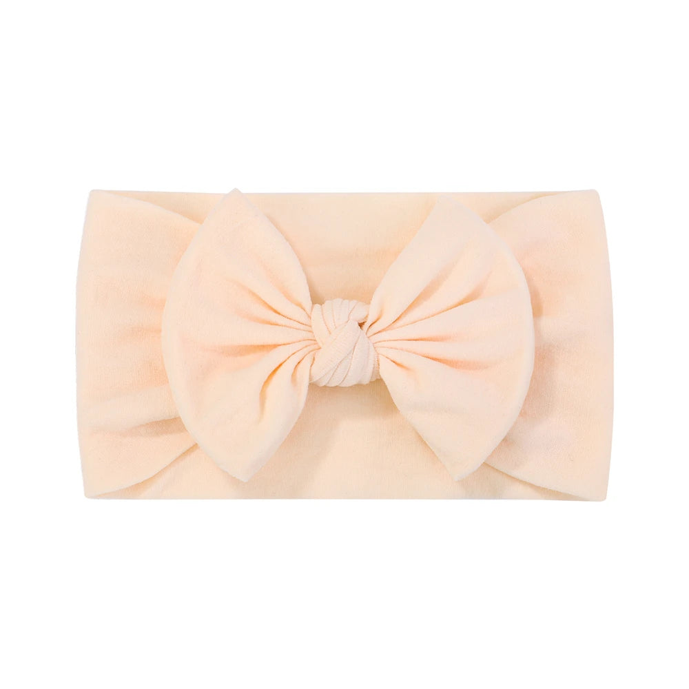 Bandeau Nœud Bébé Fille Élastique Large – Turban Headband Accessoire Cheveux 48 Couleurs