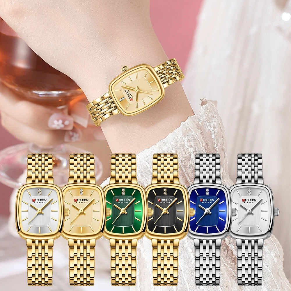 Montre Femme CURREN Dress Fashion Quartz – Bracelet Acier Simple Élégante Intemporelle