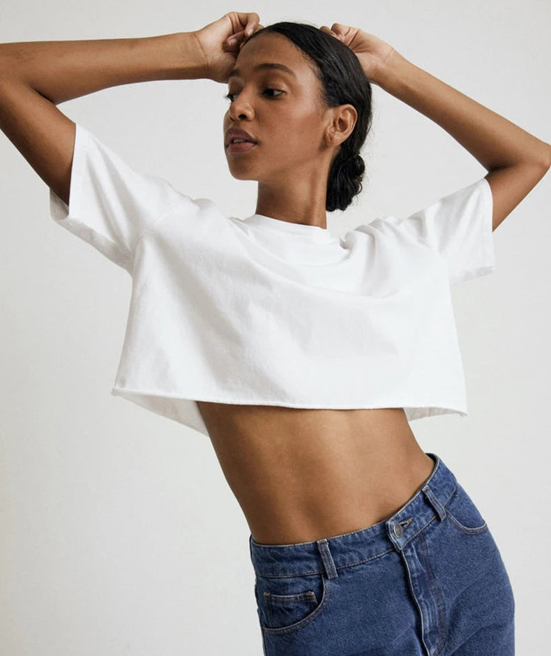 Top Sport Femme Y2K Manches Courtes – Yoga, Danse & Fitness | Coupe Ample Tendance | T-Shirt Sportif Polyvalent Été