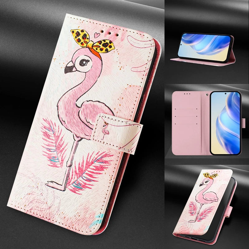 Coque Portefeuille OPPO A5 Pro 5G – Flip Case Cartoon Peint Fantaisie CPH2695
