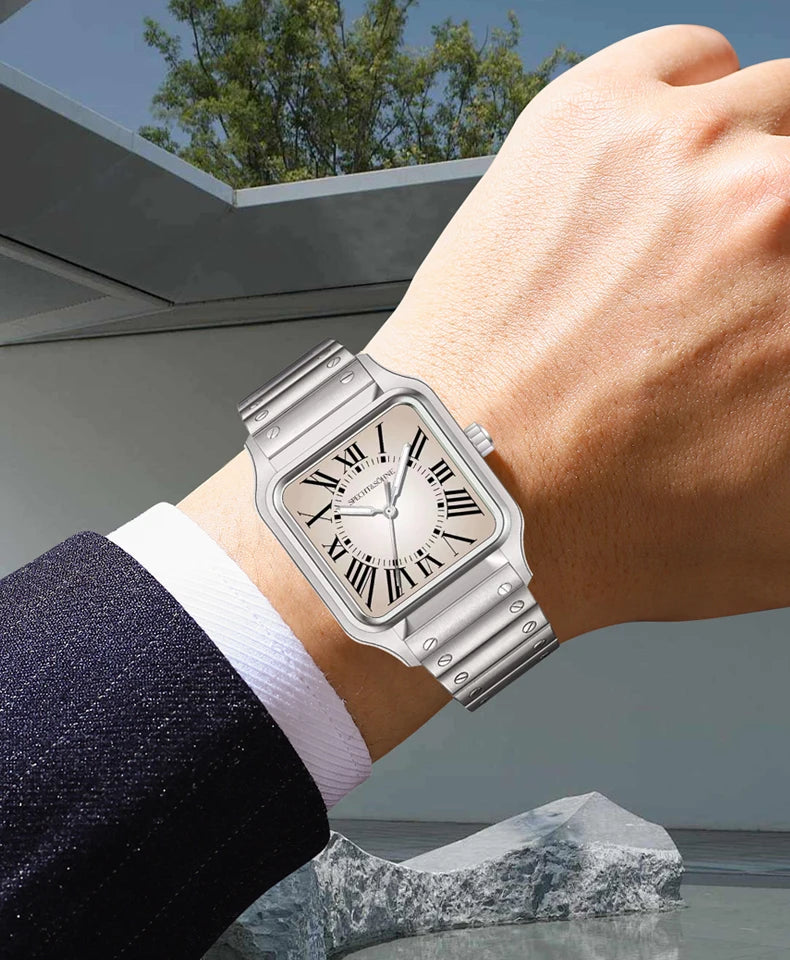 Montre Unisexe Specht & Söhne Luxe 34mm Quartz – Ultra-Fine Saphir Acier Étanche 50M