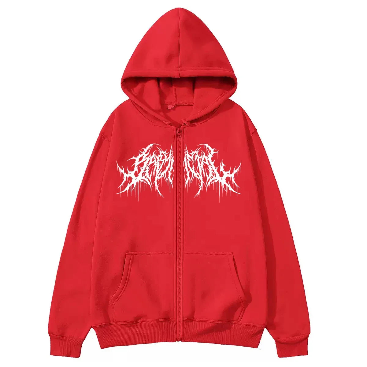Hoodie Zippé Homme Y2K Imprimé Graphic Hip-Hop Gothique Chaud Automne Hiver | Sweatshirt Y2K Gothique Premium