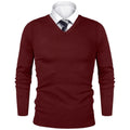 Pull Homme Business Casual Col V Motif Animal Tricot Léger Laine Luxe Outdoor Saison Froide – Sweater Élégant Tendance | Mode Homme Premium