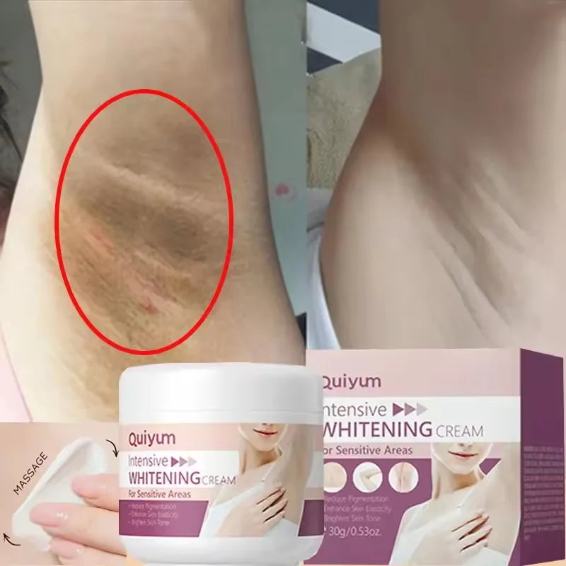 Crème Blanchissante Aisselles & Zone Intime – Hydratante Eclaircissante Coréenne Femme