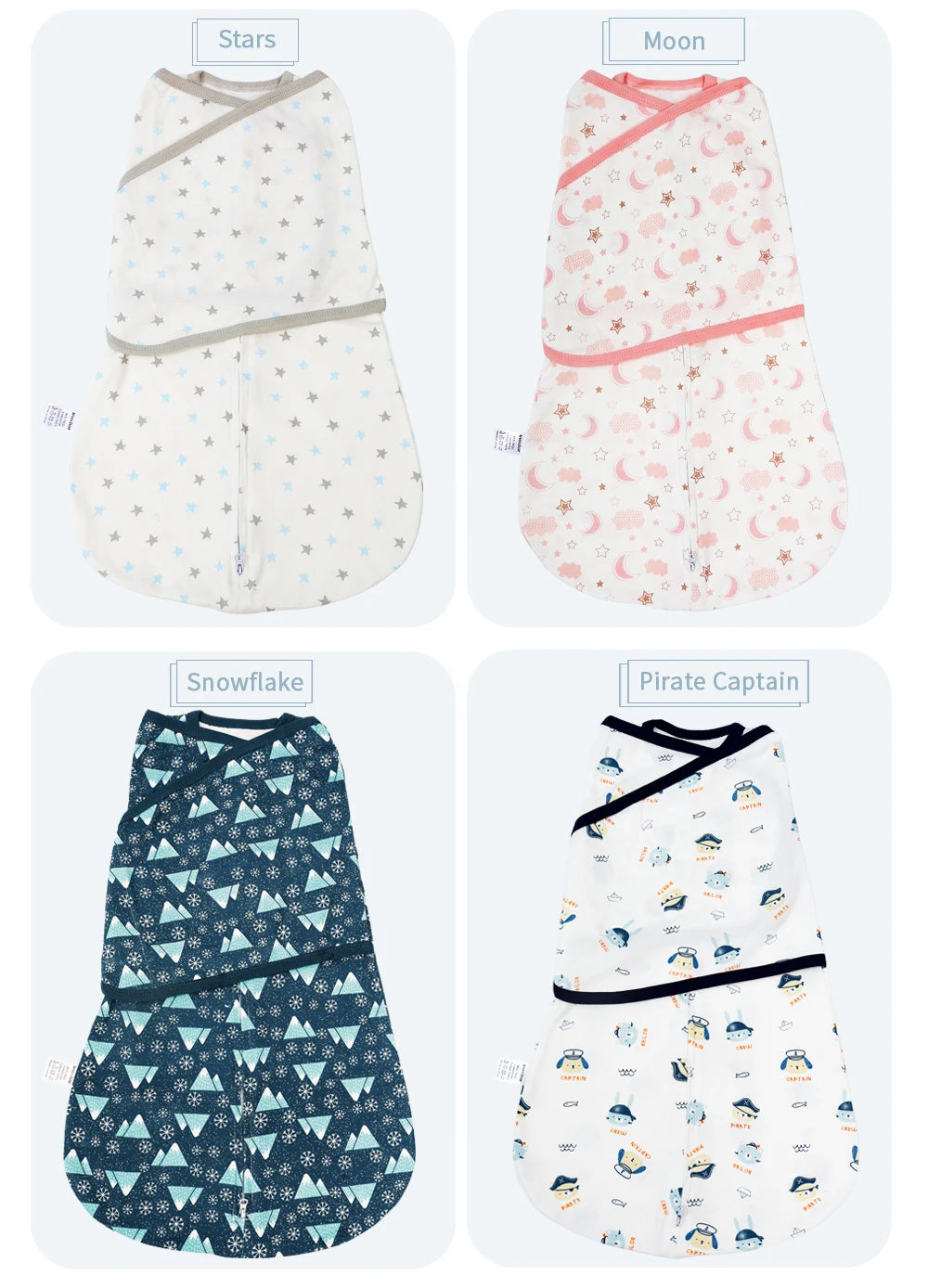 Gigoteuse Emmaillotage Bébé Anti-Sursaut – Couverture Swaddle Légère Toutes Saisons Nouveau-Né