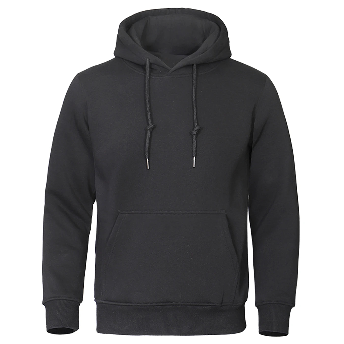 Sweat Homme Polaire Couleur Unie – Pullover Chaud Casual Streetwear Sport École Automne Hiver | Mode Homme Premium