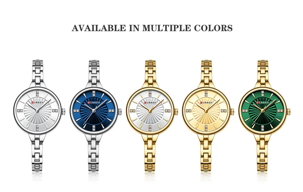 Montre Femme CURREN Luxe Diamond Quartz – Acier Étanche Élégante Dress Diamant