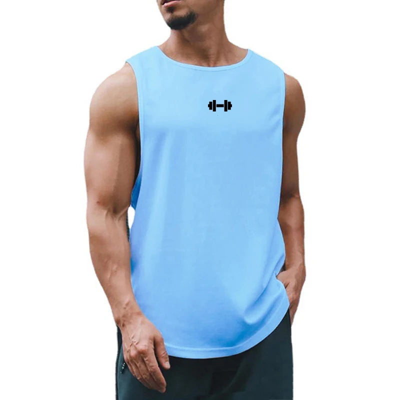 Débardeur Homme Gym Fitness Séchage Rapide – Loose Bodybuilding Sans Manches Basketball Été | Mode Homme Sport Premium