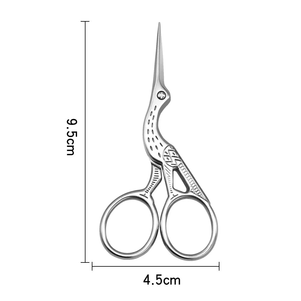 Ciseaux Maquillage Style Européen 9CM – Inox Professionnel | Sourcils, Poils de Nez & Manucure