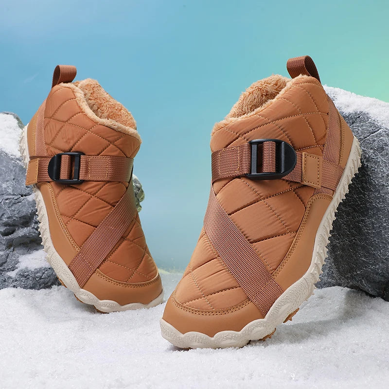 Boots Neige Homme Waterproof Fourrure – Chaussures Hiver Casual Outdoor Chaud Grande Taille