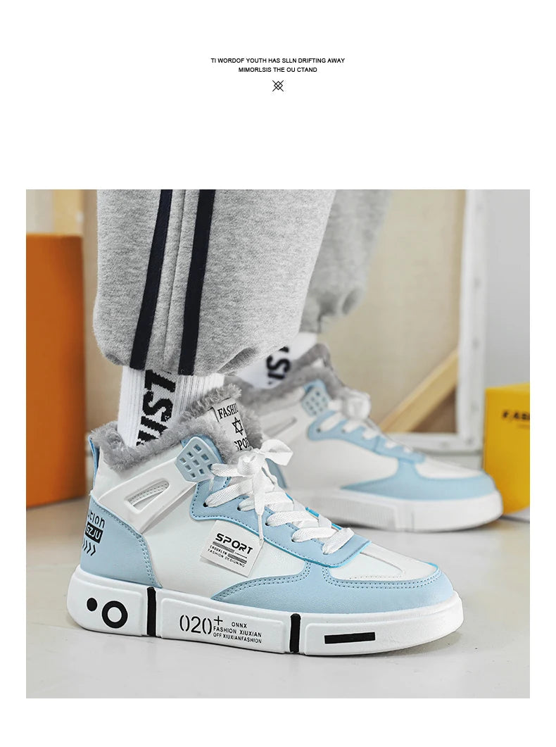 Boots Hiver Homme Waterproof Plush Non-Slip 2023 – Sneakers Chauds Tenis Masculino